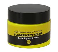 Pigment Résine Époxy Fluorescent 50g, Colorant Liquide Haute Saturation, Facile à Utiliser - Couleurs Vives, Pouvoir Colorant Intense, Idéal pour Artisanat DIY (Jaune Fluo)