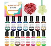 Pigments à base d'eau pour poudre de coulage, plâtre de béton, peinture liquide, pigment de plâtre, ciment, résine époxy, artisanat, fabrication de bijoux, moulage de résine, bricolage, 10 ml chacun