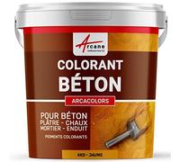 Pigments, colorants, pour béton, ciment, enduit, mortier, dalle, chaux, plâtre, oxydede fer, chrome, titane : Arcacolors - 4 kg Jaune - ARCANE INDUSTRIES