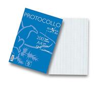 Pigna, 200 Feuilles protocolaires, A4 21x29.7 cm, 80 g, 5M, quadrillé 5 mm.