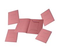 Pigna, 50 Chemises pour actes 3 rabats avec impression, Eco Line, 24,5x34,5 cm, 180 g, Couleur rouge