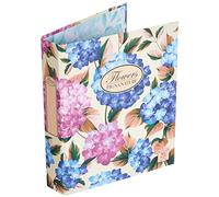 Pigna, A4 Nature Flowers Classeur à anneaux A5, Classeur à 4 anneaux, Design floral, Organisation de documents, Format 18,5x22 cm, 5 pièc.
