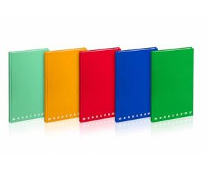 Pigna, A5 Monochrome Notebook The Original, couverture rigide, 4M intérieur, 4 mm carré, 80 g, Assorted Covers, 15x20,5 cm, 5.