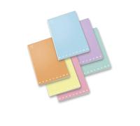 Pigna Cahier 42 feuilles monochrome Pastel A4 à carreaux 4M assortis