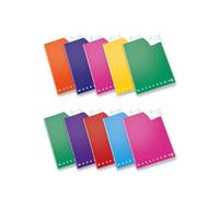 Pigna, Cahier Maxi Monochrome QI, utile pour dysgraphie dyslexie dysortographie discaculia, 0C, rige avec marge, lot de 10
