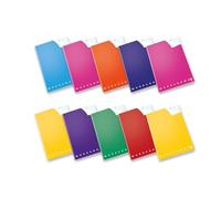 Pigna, cahier maxi MONOCROMO QI, utile en cas de dysgraphie, dyslexie, dysorthographie et dyscalculie, intérieur Q2, quadrillé 5 mm, paquet de 10