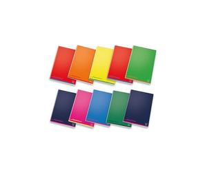 Pigna, carnets A5 PignaColours, intérieur 0A, ligné 1A et 2A Élémentaire, papier 80 g, couvertures assorties, 10
