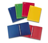 Pigna, Classeur à anneaux A4, MONOCROME PPL, Classeur à anneaux, diamètre 16, Organisation de documents, Format A4 27x32 cm, 5 pièc.