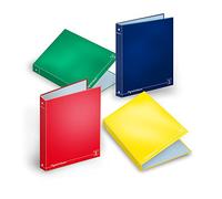 Pigna, classeur à anneaux format A4 COLOURS, classeurs à anneaux, couleurs assorties, organisation de documents, format 27 x 32 cm, 5 pièces
