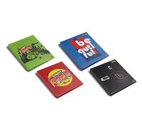 Pigna Classeurs à anneaux A4 BBurago, lot de 5, couverture graphique sur le thème de l'automobile, collection officielle BBurago x