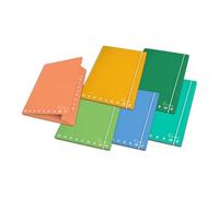 Pigna Dossier 3 rabats dos 1,2 ; Monochrome Green, Lot de 6