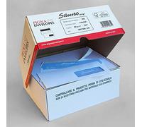 Pigna Envelopes 374473 Silver Strip B0097584 Lot de 500 enveloppes commerciales, F.To 110 x 230 cm en papier usage main Fsc 80 g avec fenêtre 40 x 100 cm
