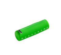Pigna, Etui en silicone souple en forme de cylindre, Monochrome FLUO, 20x6x6 cm, Vert, Emballé individuellement