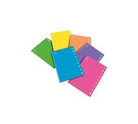 Pigna, Maxi Cahier monochrome FLUO, A4, 80 g, 80 pages + page de garde, Couverture rigide, plastifié mat, intérieur 4M, carreaux 4 mm, Couleurs assorties, 10