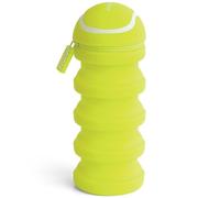 Pigna Jannik Sinner Trousse extensible en silicone en forme de balle de tennis, trousse extensible 18 x 6,5 cm, trousse scolaire + porte-clés sifflet et stylo coloré