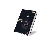Pigna Journal BBurago noir, 9 mois, 320 pages, format 13,2 x 18,3 cm, couverture sur le thème de l'automobile, collection exclusive BBurago x