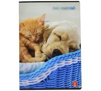 Pigna MAXI 02307690A Lot de 10 cahiers A4 Motif chiots mignons à rayures Première/deuxième année