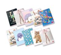 Pigna, Maxi Cahier assortiment pour fille, f.to A4 21 x 29,7 cm, pages 80 + revêtement, papier 80 g/m², intérieur 0B, lignes pour troisième année, couvertures assorties, 10 pièces
