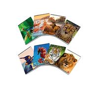 Pigna, Maxi Notebook Animal, A4 21x29,7 cm, 80 pages + feuille de garde, papier 80 g/m², intérieur 0C, ligné avec marge, Couvertures assorties, 10 pièc.