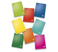 Pigna Monocromo 02217800C Lot de 10 cahiers format A4 lignés pour 4 et 5 éléments, papier 100 g/m²