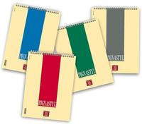Pigna Pignastyl Bloc Notes Spiralé 10 pcs blanc sans règles A4 format 21x29,7