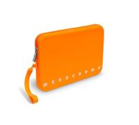 Pigna, pochette en silicone souple, couleur FLUO unie, avec poignée, fermeture éclair, couleur orange, emballage 1 pièce