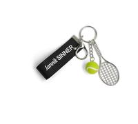 Pigna, porte-clés Jannik Sinner, avec pendentifs tennis, anneau et crochet, lot de 1 unité