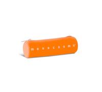 Pigna, Porte-Stylo Trousse de Forme cylindrique en Silicone Souple, Monochrome, 20 x 6 x 6 cm, Couleur Orange, emballé Individuellement