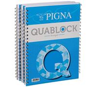 Pigna - Quablock 5 Blocchi - 22 x 29.5 Quadretti 5 mm - Lot de 5 - Coloris aléatoire