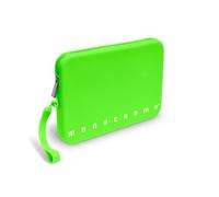 Pigna, sac à bandoulière en silicone souple, couleur unie FLUO, avec poignée, fermeture à glissière, couleur verte, conditionnement 1 pièce