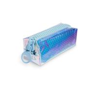 Pigna, trousse à fermeture éclair, bleu clair avec effet irisé, paquet de 1 pièce