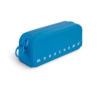 Pigna, trousse en silicone souple, couleur unie FLUO avec fermeture éclair, couleur bleue, emballage 1 pièce