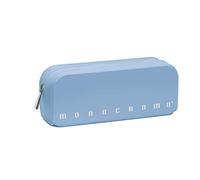 Pigna, Trousse en silicone souple, Pastel monochrome, 20x6x7.5 cm, Bleu doux, Emballé individuellement