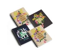 Pigna x Bridgerton, lot de 4 maxi cahiers à spirales, grand format, intérieur 1R, lignes