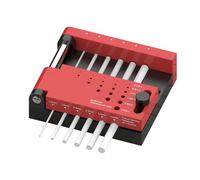 Pigner De Forage De Trous - Locatrice De Guide Réglable, Outil D'alternance De Précision | Accessoire Professionnel Du Travail Du Bois Pour Armoires Étagères Meubles Carpentry Chevilles De La Menuiser