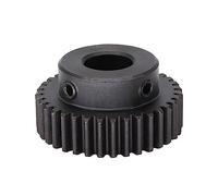 Pignon 1 module 35 dents pignon moteur 6 mm 6,35 mm 10 mm 12 mm 12,7 mm 17 mm alésage broche de broche 1 M 35T 45 acier au carbone noir engrenage arbre alésage (1M 35T alésage 6 mm)