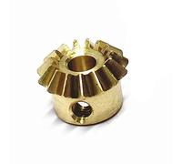 Pignon 1 pièces 0.4M 0.5M 0.8M 1M engrenage conique 13T 15T 18T 25 dents pignon conique 0.5 Module 1 Module 15 dents engrenage hélicoïdal biseauté arbre d'alésage(0.5M 20T copper 3MM bore)