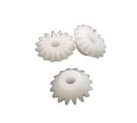 Pignon 10 pièces engrenage conique en plastique 0.5M 16 dents 3mm trou d'arbre engrenage S163A pignons coniques bricolage pièces de jouets accessoires arbre d'alésage