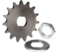 Pignon 15 dents + fusible + écrou pour Simson S51 Schwalbe KR51/2