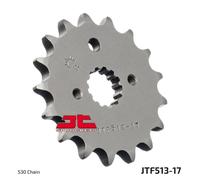 Pignon 17 dents pas 530 type F513 pour Cagiva / Kawasaki / Suzuki / Yamaha