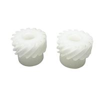 Pignon 2 pièces 1M 15T engrenage hélicoïdal en spirale en Nylon engrenage hélicoïdal en plastique parapluie 6mm 8mm trou intérieur 1 Module 15 dents arbre d'alésage d'engrenage(8mm bore)