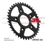 Pignon 40 dents pas 520 Type JTR701 NOIR pour Aprilia Tuono Tuareg RS 125 // Cagiva Mito N1 Raptor Supercity 125