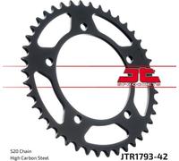 Pignon 42 dents pas 520 type JTR1793 NOIR pour Suzuki GSX-R 600 750 1000 / Triumph Bonneville Scrambler Thruxton