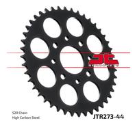 Pignon 44 dents pas 520 type JTR273 NOIR pour Honda CA 125 Rebel / VT 125 C Shadow / XL 125 V / KTM Duke 125 200