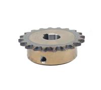 Pignon à rouleaux pour chaîne, Pignon étagé 06B 17-20 dents, alésage 12-30 mm, pas en acier 45 9,525(19 Teeth,15mm (keyway 5mm))