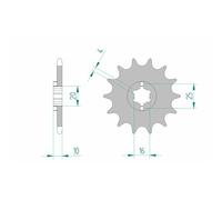 AFAM Pignon acier standard 64200 - 520