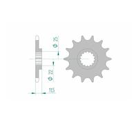 Pignon AFAM Acero Standard 73303-paso 520 pour De Pièces Rechange Accessoires PC