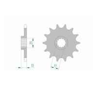 Pignon AFAM Acero Standard 94215-paso 520 pour Moto Rechange