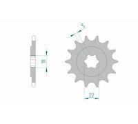 Pignon AFAM acier standard - 520