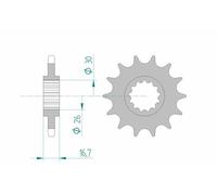 AFAM Pignon acier standard 20612 - 525